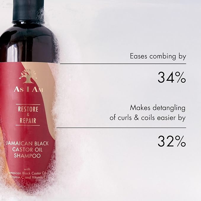 Shampoo, castor oil, help grow hair, strengthen hair.