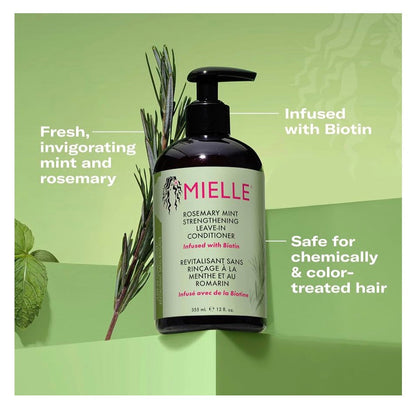 Mielle Rosemary Mint Strengthening Leave-In Conditioner – 355 ml
