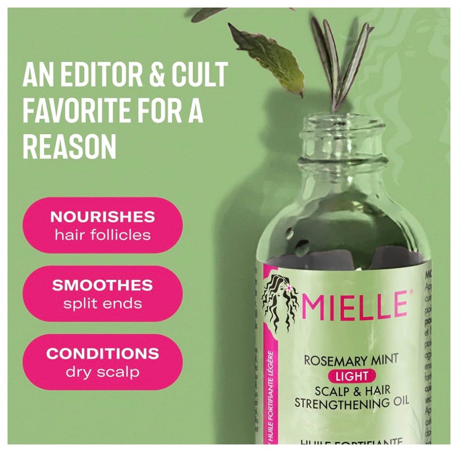 Mielle Rosemary Mint Light Scalp & Hair Strengthening Oil – 59 ml
