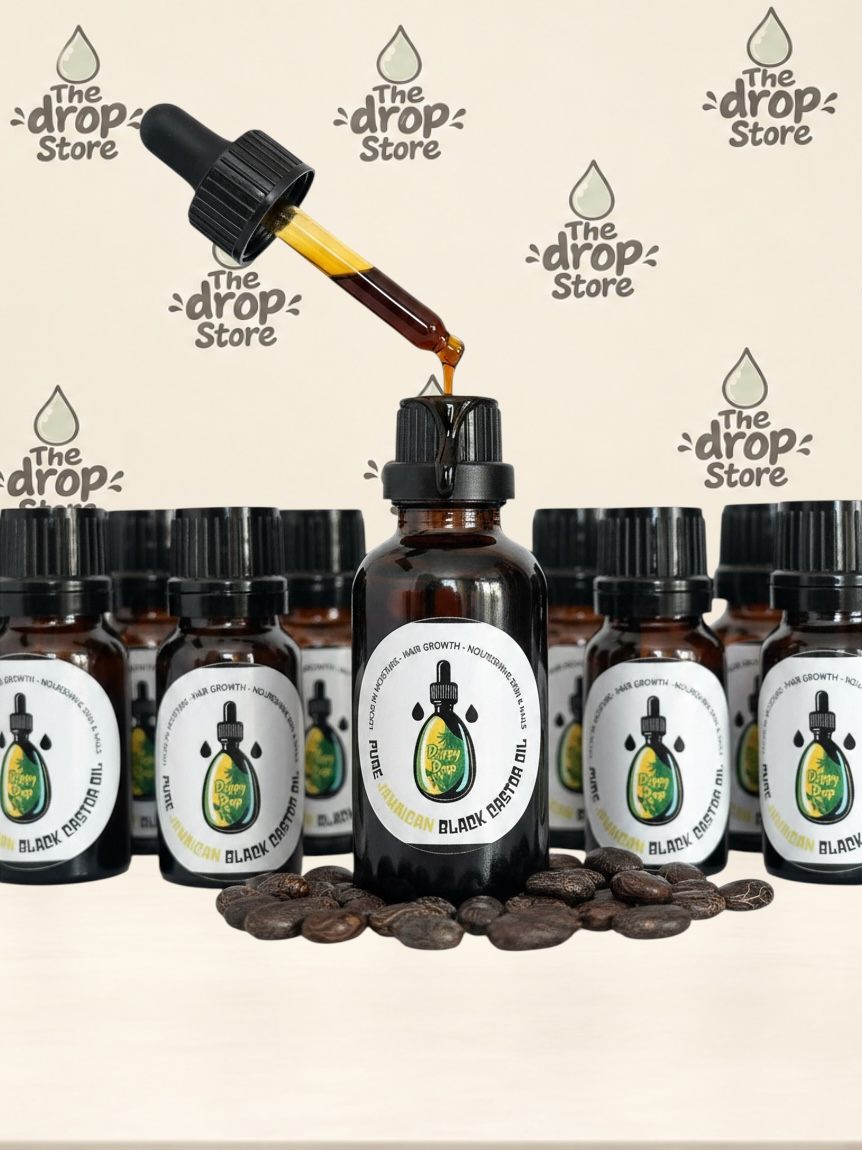 The Drop Store Pure Jamaican Black Castor Oil, 10ml / 30ml