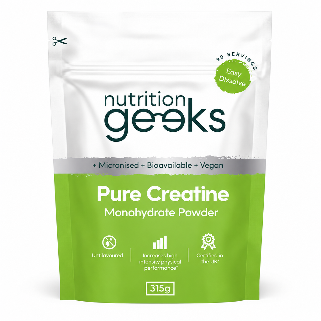 Nutrition Geeks Pure Creatine Monohydrate Powder – 315g
