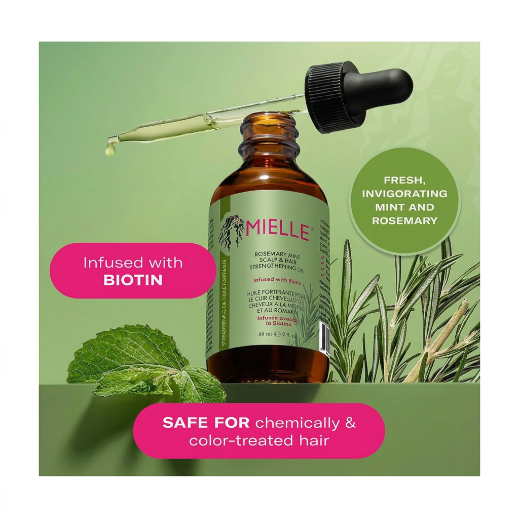 Mielle Rosemary Mint Scalp & Hair Strengthening Oil – 59 ml